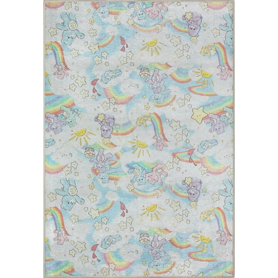 Care Bears Rainbows In The Sky 5' x 7' Multi Area Rug By Well Woven
