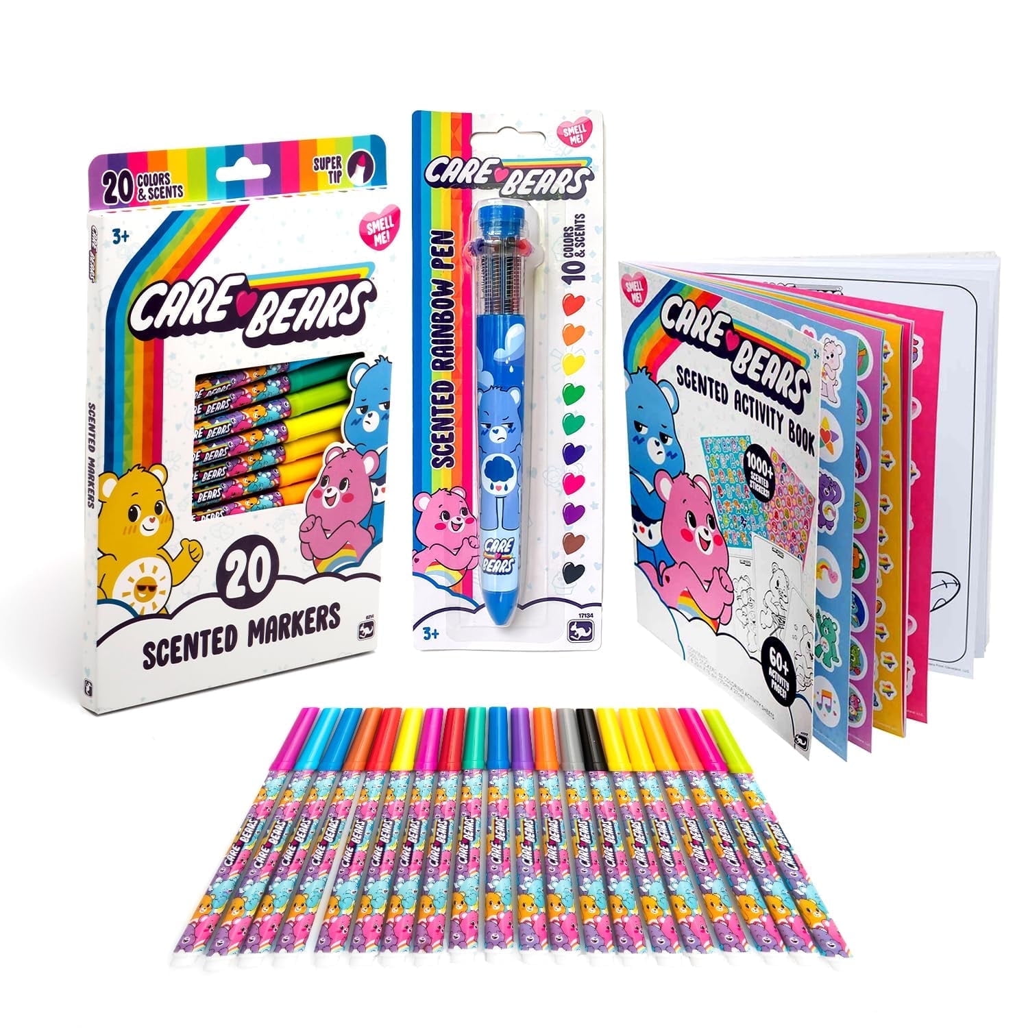 Care Bears Scented Art & Craft Supplies Kit for Kids | Includes 20