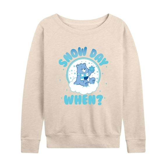 Care Bears - Snow Day When - Women's French Terry Pullover Sweatshirt