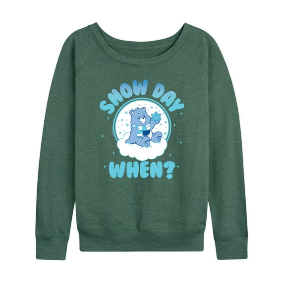 Care Bears - Snow Day When - Women's French Terry Pullover Sweatshirt