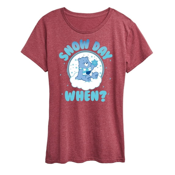 Care Bears - Snow Day When - Women's Short Sleeve Graphic T-Shirt