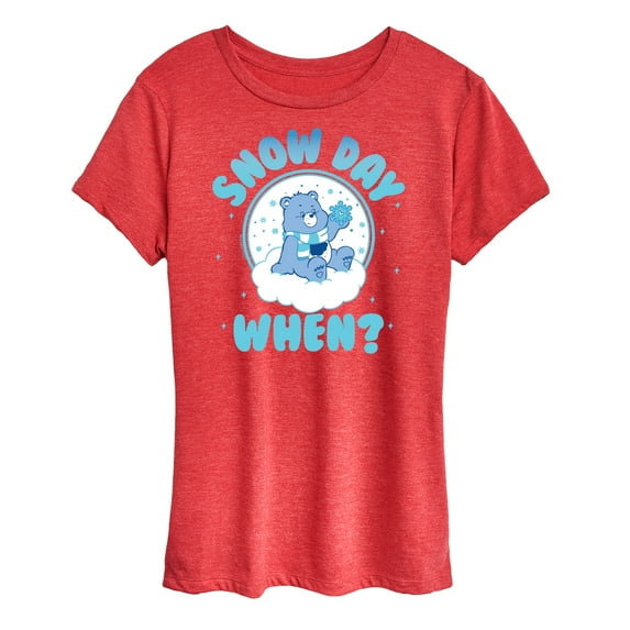 Care Bears - Snow Day When - Women's Short Sleeve Graphic T-Shirt