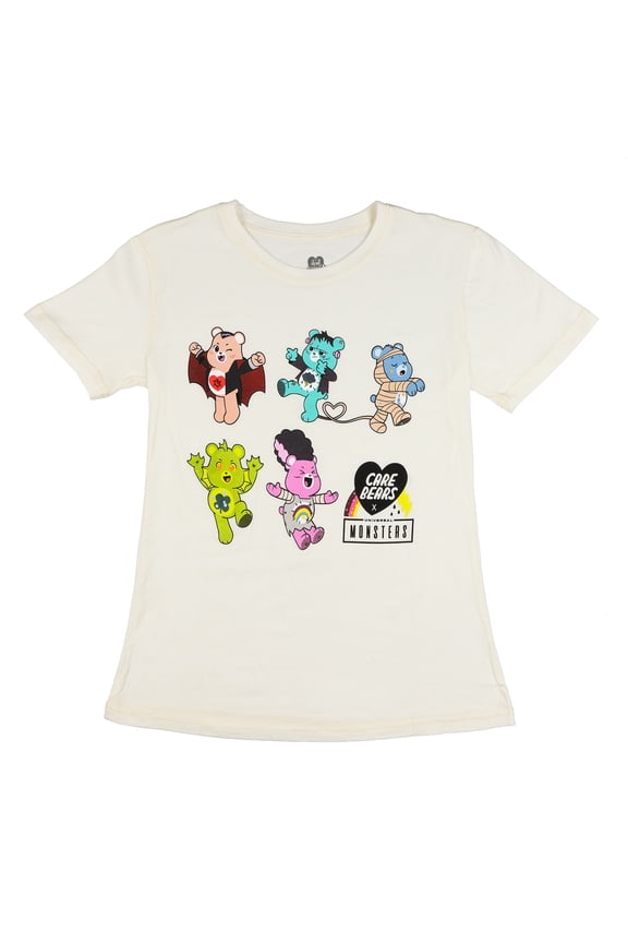Care Bears T-Shirt Women's Universal Monsters Short Sleeve Graphic Top
