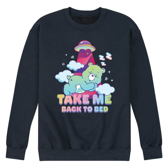 Care Bears - Take Me Back To Bed Ufo Bed Time Bear - Men's Crew Fleece Sweatshirt