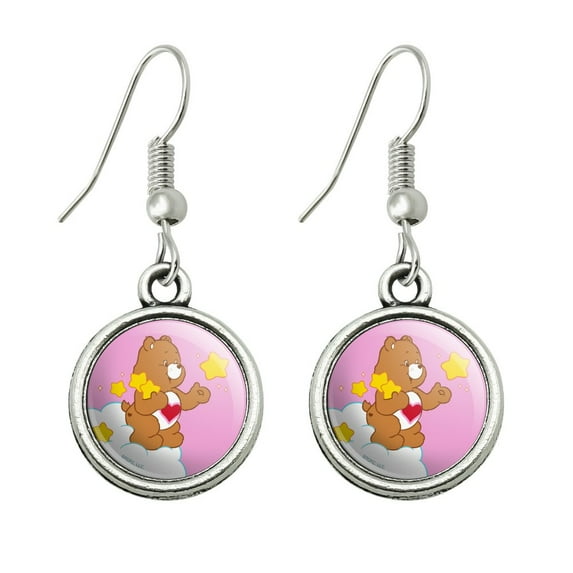 Care Bears Tenderheart Bear Novelty Dangling Drop Charm Earrings