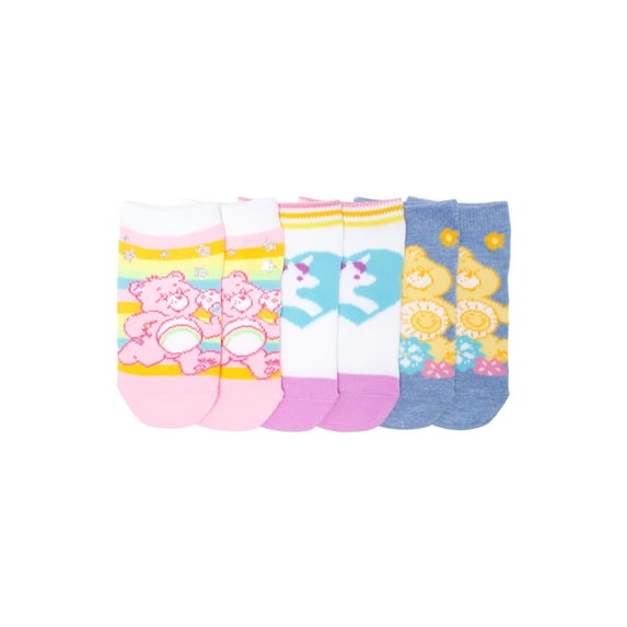 Care Bears Toddler Ankle Socks, 3-Pack, Sizes 12M - 5T