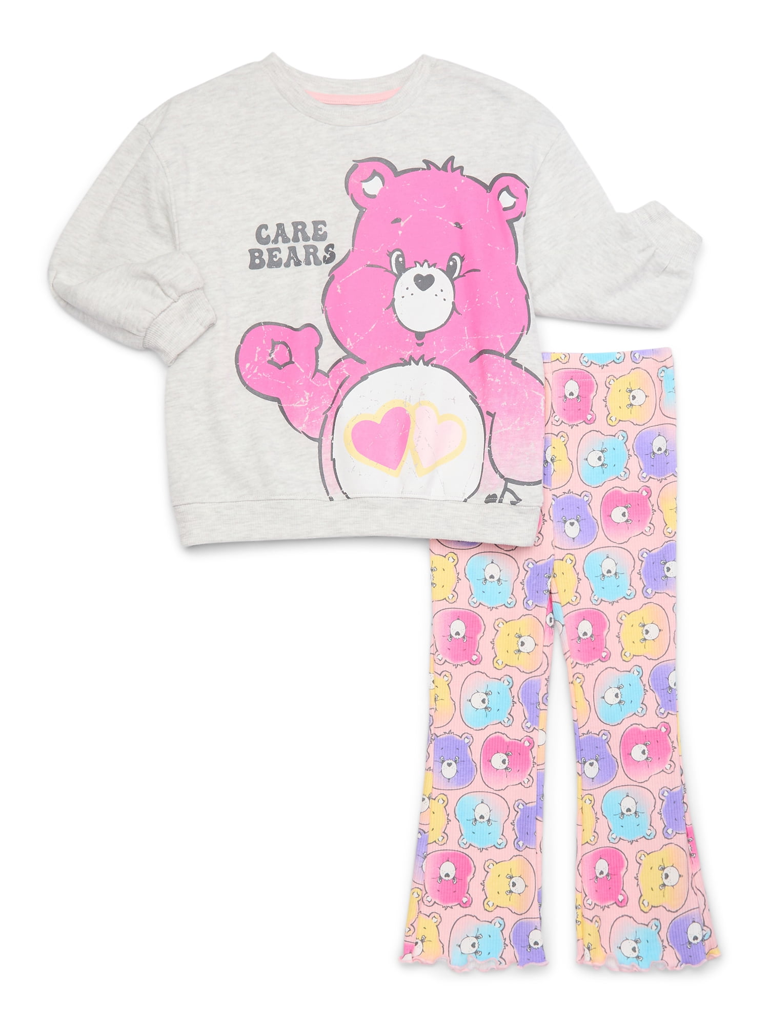 Care Bears Toddler Girl Graphic Sweatshirt and Leggings Set, 2-Piece, Sizes 12M-5T