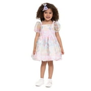 Care Bears Toddler Girl Puff Sleeve Dress, Sizes 12M-4T