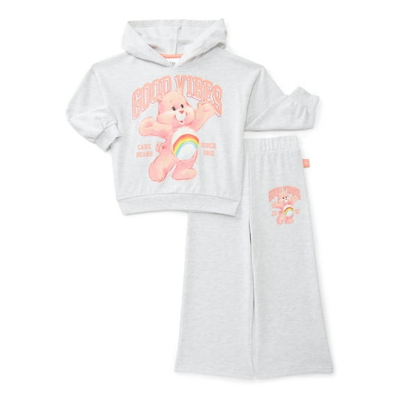 Care Bears Toddler Girls Long Sleeve Graphic Hoodie and Matching Sweatpants Set, 2-Piece, Sizes 12M-5T