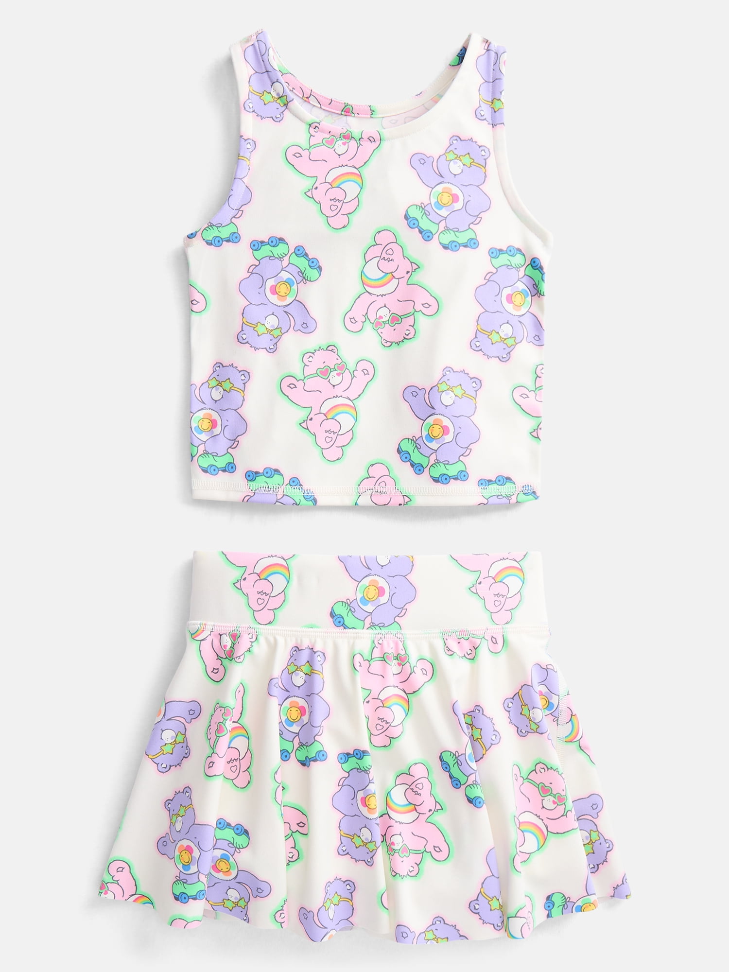 Care Bears Toddler Girls' Active Tank Top and Skort Set, 2-Piece, Sizes 12M-5T