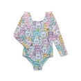 thumbnail image 1 of Character Toddler Girl Long- Sleeve Ruffle One- Piece Swimsuit, Sizes 12M-5T, 1 of 3