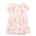 thumbnail image 1 of Care Bears Toddler Girl Print Skater Dress with Short Sleeves, Sizes 12M-5T, 1 of 3