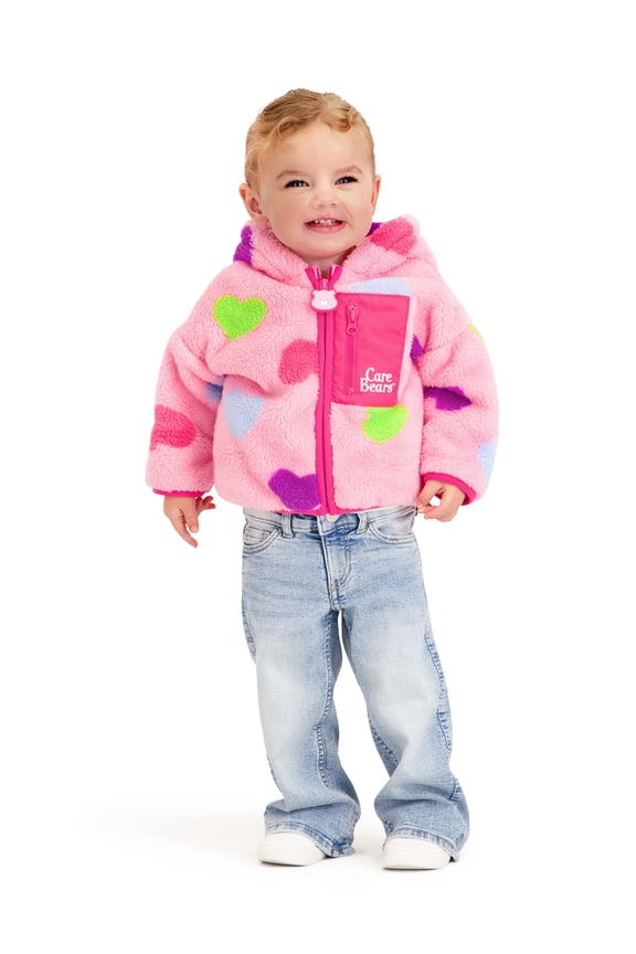 Toddler Girls Sherpa Jacket, Sizes 12 Months - 5T