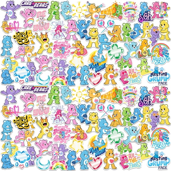 Care Bears Unlock The Magic 100Ct Sticker Pack