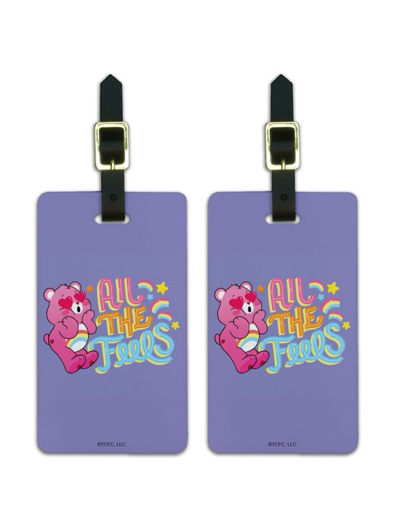 Care Bears: Unlock the Magic All the Feels Luggage ID Tags Suitcase Carry-On Cards - Set of 2