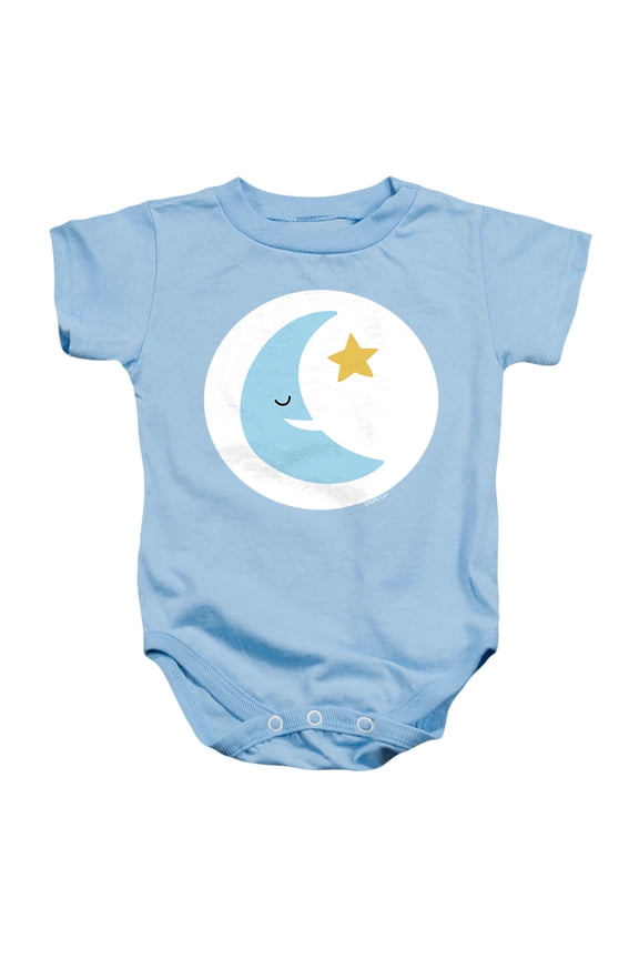 : Unlock the Magic Bedtime Bear Belly Unisex Infant Snap Suit for Baby, Light Blue, Medium