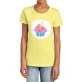 thumbnail image 1 of Care Bears: Unlock the Magic Birthday Bear Belly Women's T Shirt, Banana, 2X-Large, 1 of 3