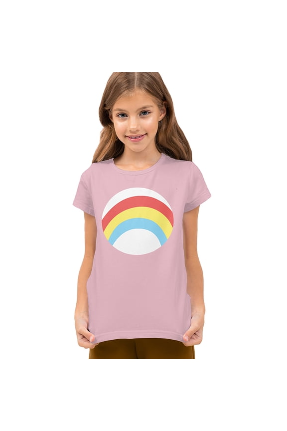 : Unlock the Magic Cheer Bear Belly Kids T Shirt for Youth Boys and Girls, Pink, Large