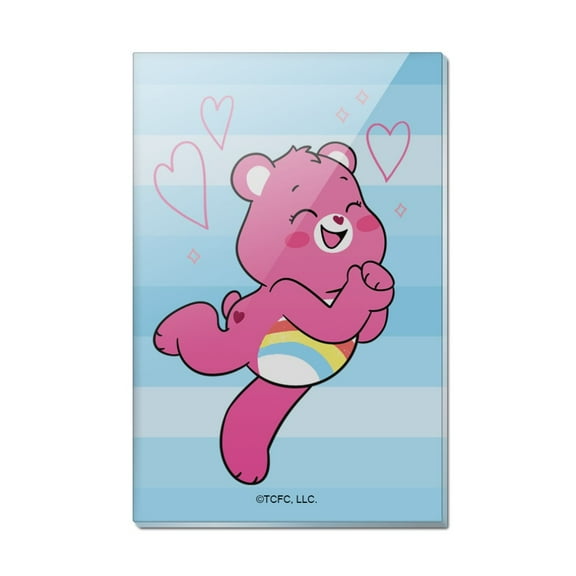 Care Bears: Unlock the Magic Cheer Bear Rectangle Acrylic Fridge Refrigerator Magnet