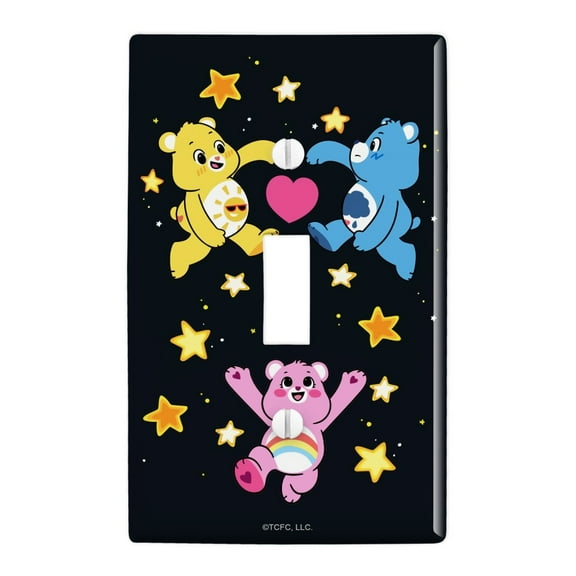 Care Bears: Unlock the Magic Funshine, Grumpy and Cheer Plastic Wall Decor Toggle Light Switch Plate Cover