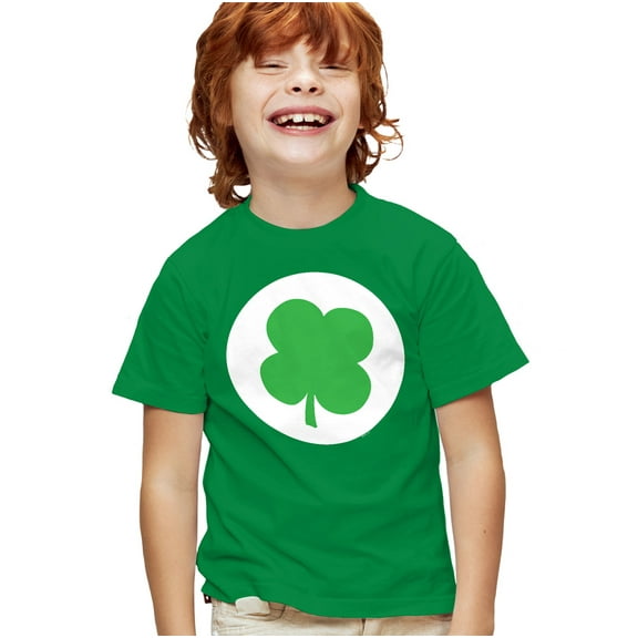 Care Bears: Unlock the Magic Good Luck Bear Belly Kids T Shirt for Youth Boys and Girls, Kelly Green, Small