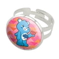 thumbnail image 1 of Care Bears: Unlock the Magic Grumpy Bear Silver Plated Adjustable Novelty Ring, 1 of 4