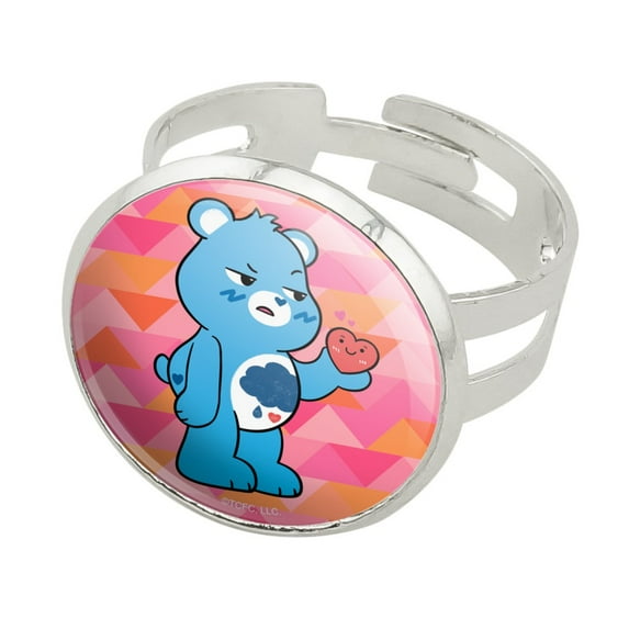 Care Bears: Unlock the Magic Grumpy Bear Silver Plated Adjustable Novelty Ring