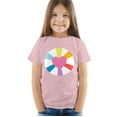thumbnail image 1 of Care Bears: Unlock the Magic Hopeful Heart Bear Belly Kids T Shirt (3) for Toddler Boys and Girls, Pink, 1 of 3