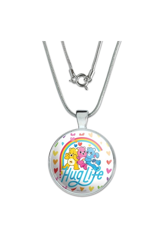 Care Bears: Unlock the Magic Hug Life 1" Pendant with Sterling Silver Plated Chain
