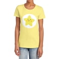 thumbnail image 1 of Care Bears: Unlock the Magic Laugh A Lot Bear Belly Women's T Shirt, Banana, Small, 1 of 3