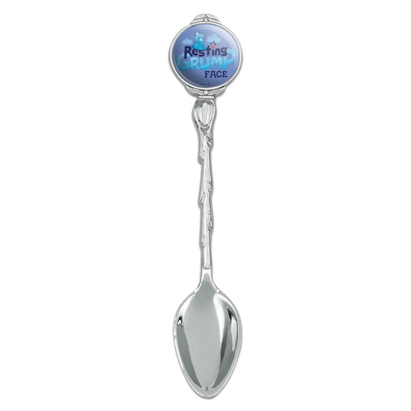 Care Bears: Unlock the Magic Resting Grump Face Novelty Collectible Demitasse Tea Coffee Spoon