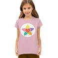 thumbnail image 1 of Care Bears: Unlock the Magic True Heart Bear Belly Kids T Shirt for Youth Boys and Girls, Pink, Small, 1 of 3