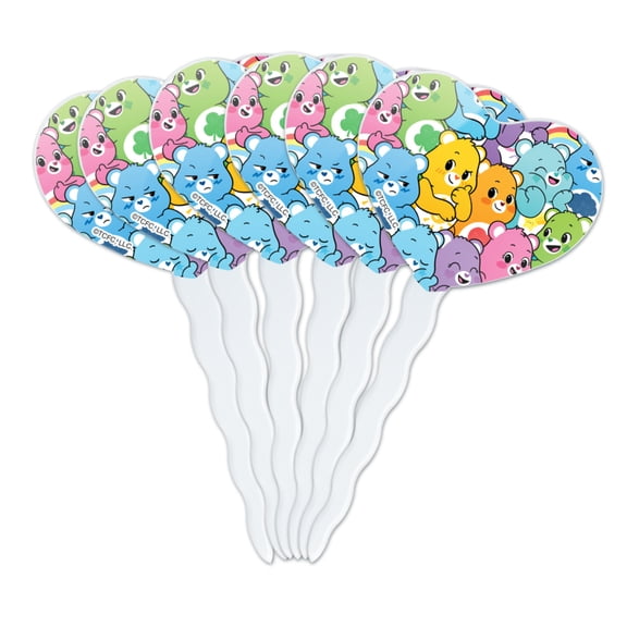 Bears Heart Love Cupcake Picks Toppers Care Bears, by Graphics and More