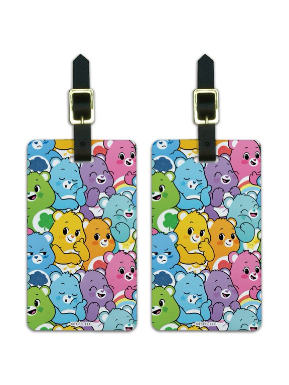 Care Bears: Unlock the Magic Very Many Bears Luggage ID Tags Suitcase Carry-On Cards - Set of 2