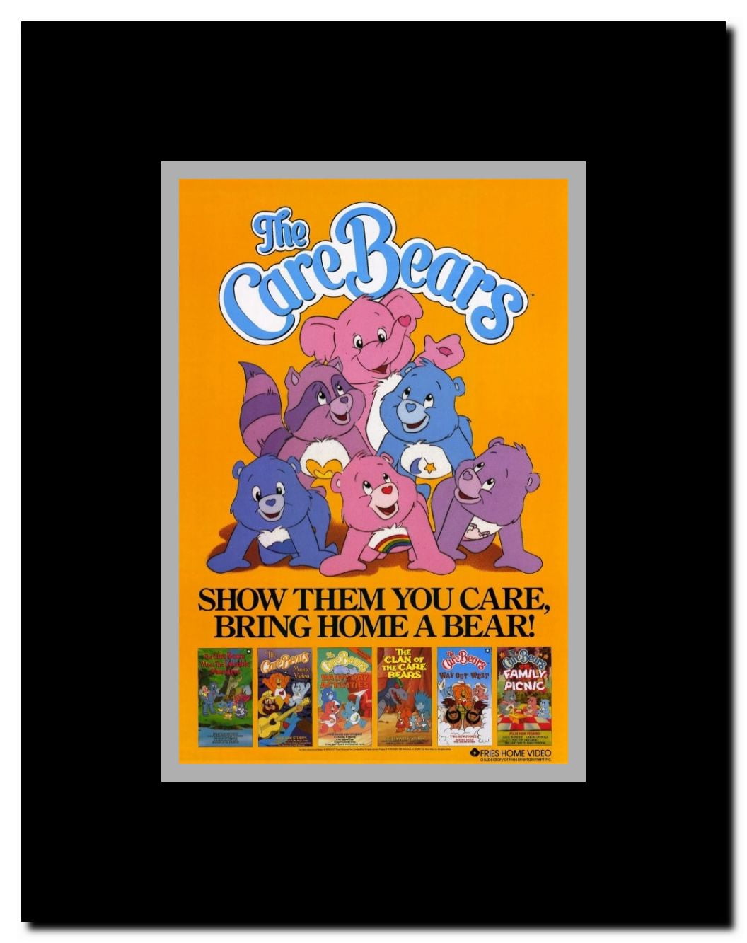 Care Bears Videos Framed Movie Poster
