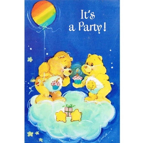 Care Bears Vintage Invitations w/ Envelopes (8ct)