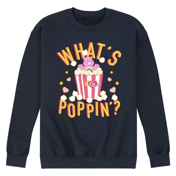 Care Bears - Whats Poppin Cheer Bear - Men's Crew Fleece Sweatshirt