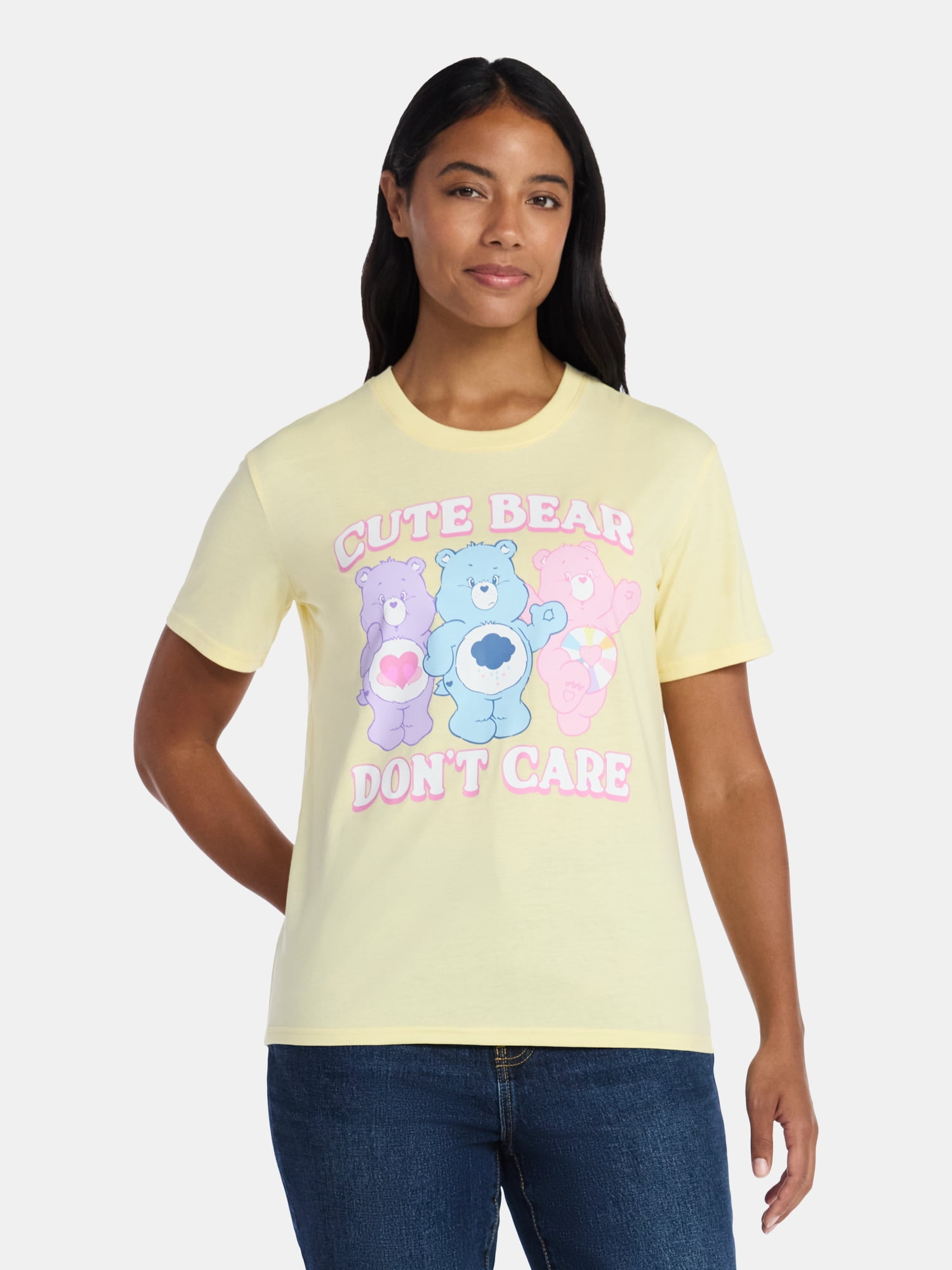 Care Bears Women's Graphic Tee with Short Sleeves, Sizes XXS-XXL