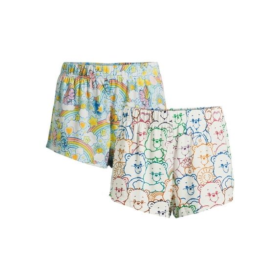 Care Bears Women's Print Sleep Shorts, 2-Pack, Sizes XS-3X
