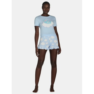 Care Bears Women’s Tee and Shorts Pajama Set from Grayson Social, 2-Piece, Sizes S-3X