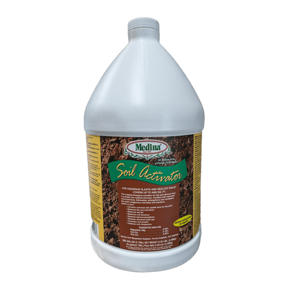 Liquid Soil Activator - Promotes Healthier Growth and Stronger Root Systems - 128 fl oz Jug by Medina