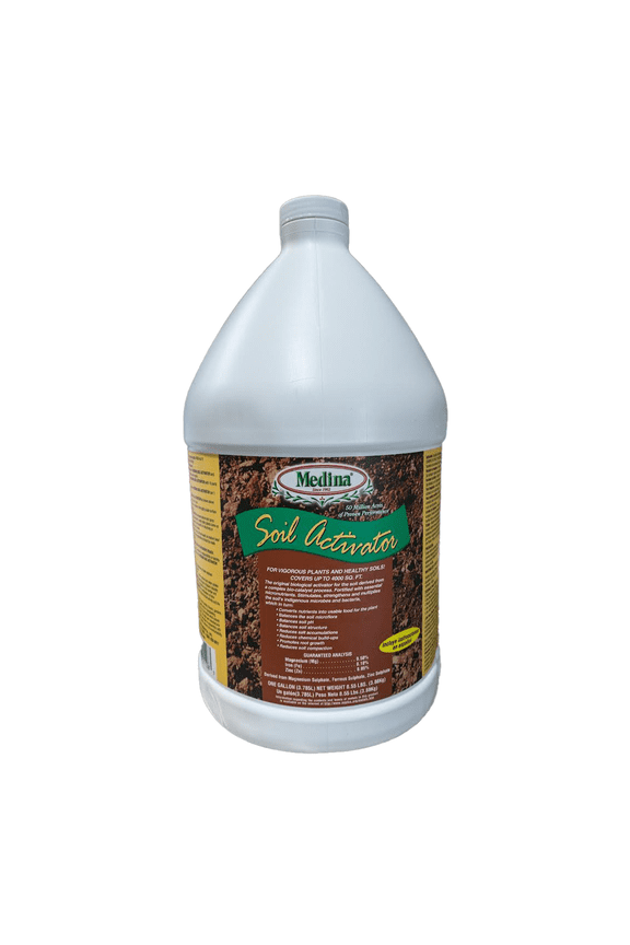 Liquid Soil Activator - Promotes Healthier Growth and Stronger Root Systems - 128 fl oz Jug by Medina
