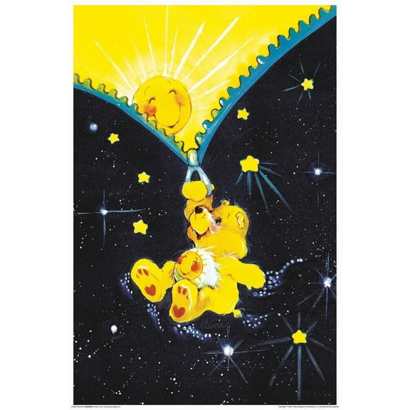 Studio B Care Bears Zipper Non-Flocked Blacklight Poster 24 x 36