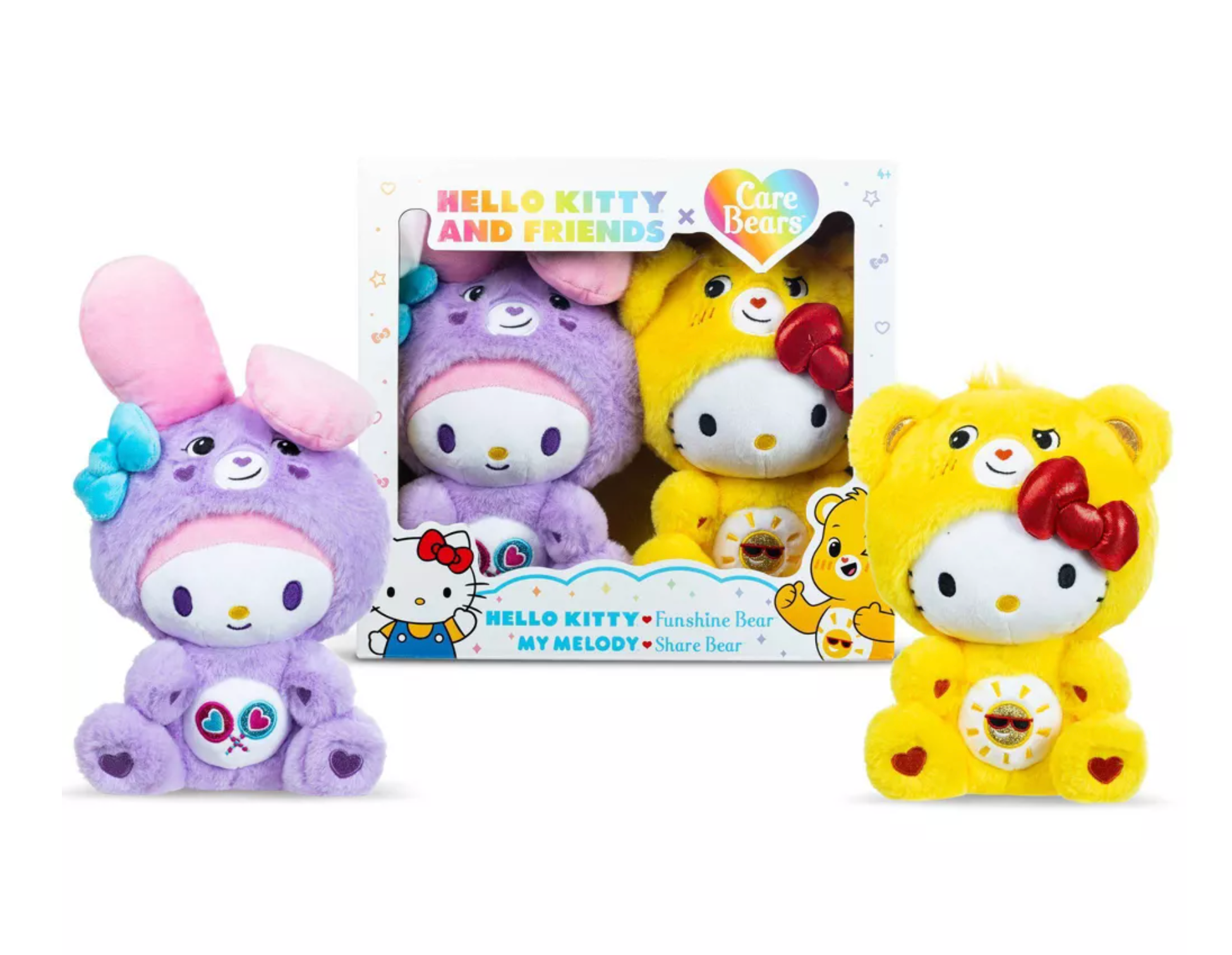 Care Bears x Hello Kitty Plush 2 Pack - Hello Kitty as