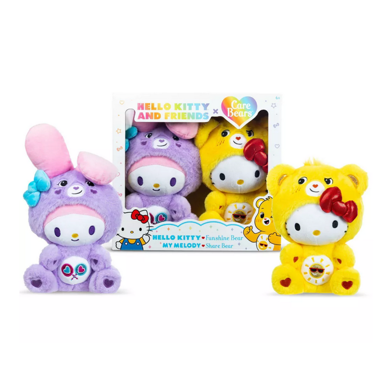 Care Bears x Hello Kitty Plush 2 Pack - Hello Kitty as