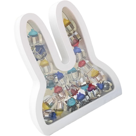 Care Box With Tags, Lost Tooth Organizer, Growth Record Memory Box - Labeled Compartments, Transparent Design, 20 Tooth Storage Compartments, Robust Structure, Easy-To-Clean