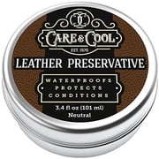 Ultimate Leather Conditioner and Protector 3.4 oz. Waterproofs, Restores, and Heals Your Shoes, Boots, Purses, Jackets, Couch, and Furniture. Setting The Standards Since 1976.