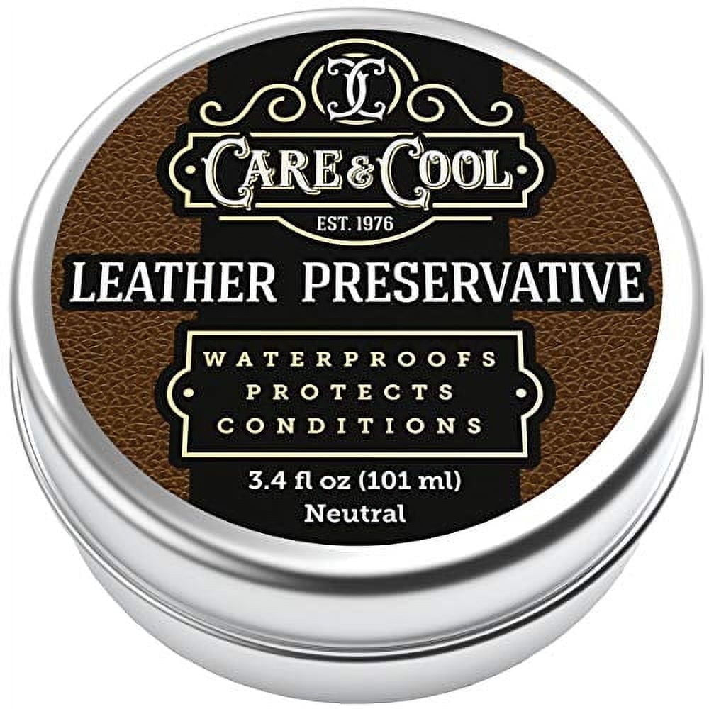 Ultimate Leather Conditioner and Protector (3.4 oz). Waterproofs, Restores, and Heals Your Shoes, Boots, Purses, Jackets, Couch, and Furniture. Setting The Standards Since 1976.
