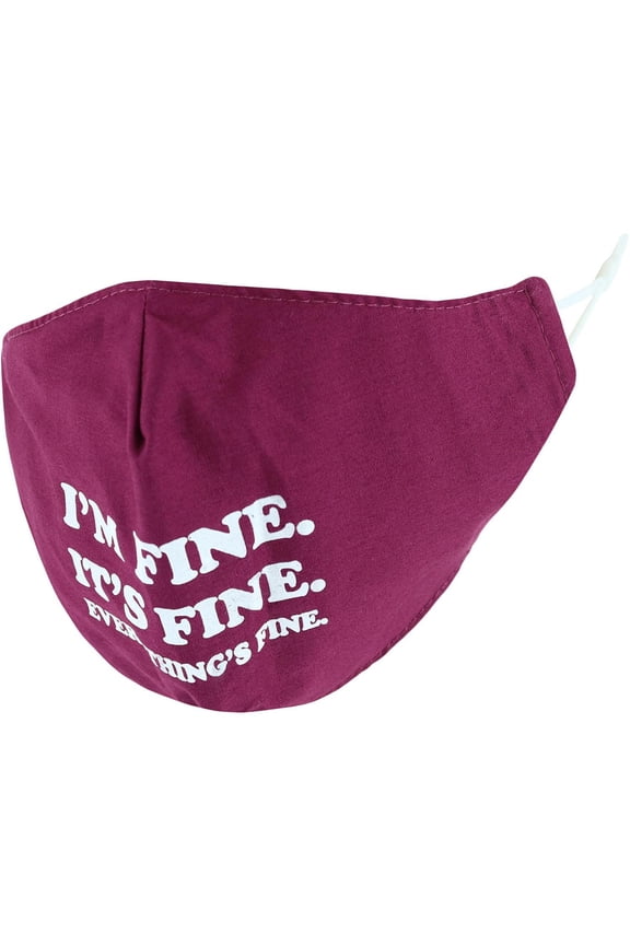 Adult's I'm Fine Adjustable Face Mask