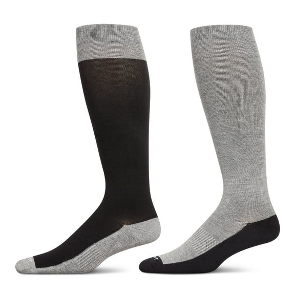 Care Fit Solutions 2 Pair Pack Contrast Cotton Blend Graduated Compression Socks